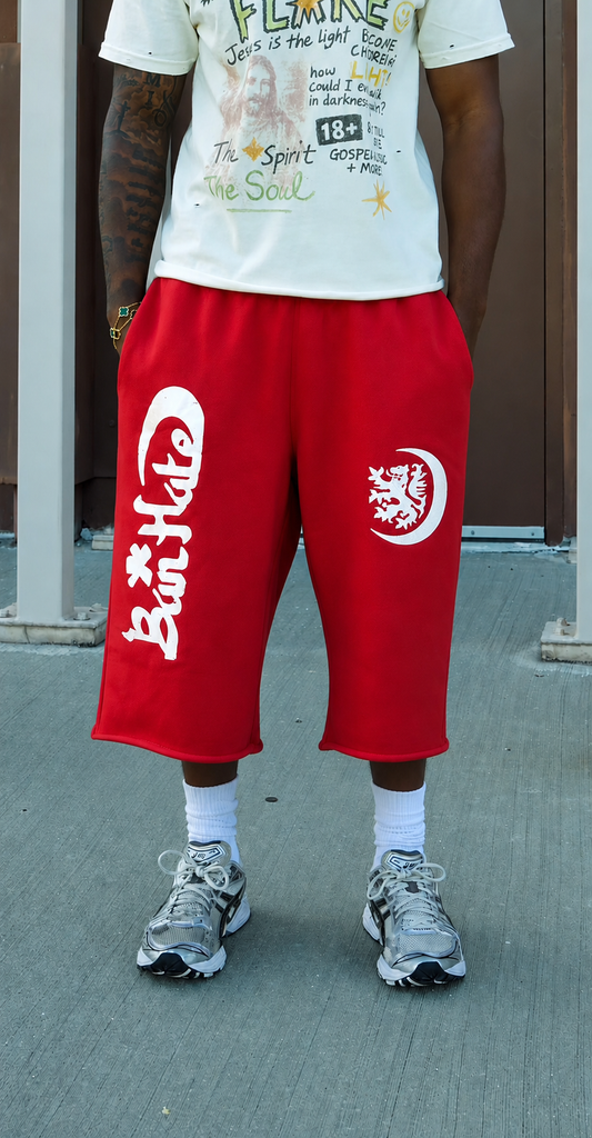 Red BanHate- Sweatshorts