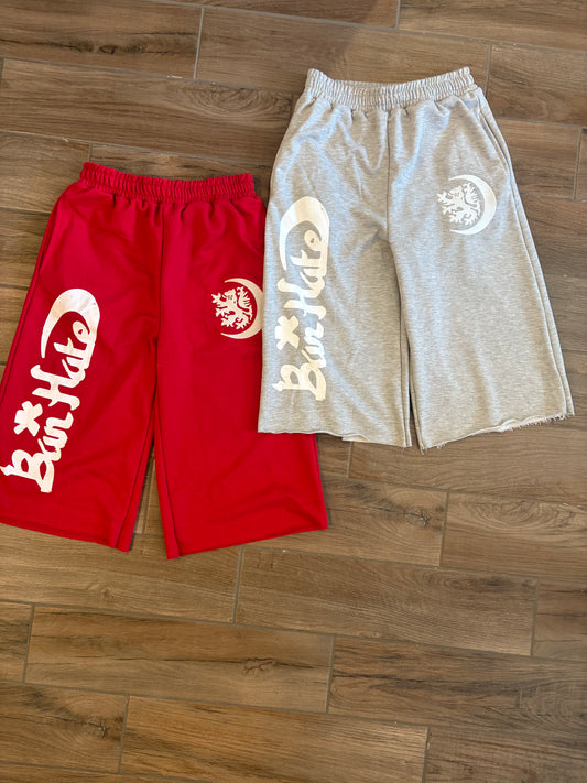 Grey BanHate- Sweatshorts